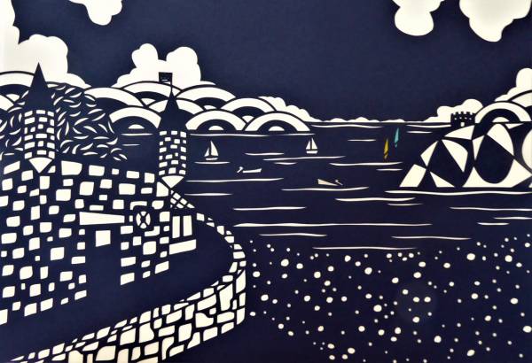 - a , Paper Sculpture by Debs Martin, measuring 27 x 41 cm (H x W) framed at 48 x 58 cm £295